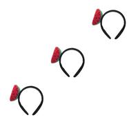 NOLITOY 3pièces Diadème Peluche Pastèque Accessoire De Cheveux Frais Pour Fête Cosplay Et Décoration Cerceau