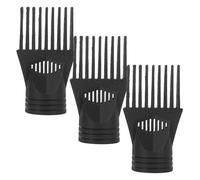 NOLITOY 3pièces Embout Peigne pour Sèche-cheveux Plastique Lot de Embouts Concentrateurs de Rechange Accessoire de Coiffage pour Cheveux Allant du Salon à Domicile