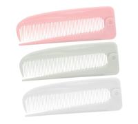 NOLITOY 3pièces Peigne à Queue Pliable Lot pour Coiffer Tresser Démêler Cheveux Peigne à Détail Fin Portable pour Coiffure Rapide