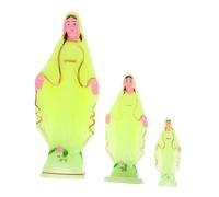 NOLITOY 3pièces Statue Sainte Vierge Lumineuse Figurines Religieuses Lumineuses Our Lady of Guadalupe Décoration De Prière Nocturne avec Éclairage Doux Petite à Moyenne pour Intérieur Et m