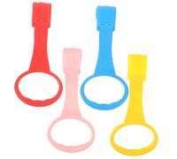 NOLITOY 4 pièces Anneaux de Traction pour Berceau Garçon Fille Colorés Supports Station Debout Poignées Sûres et Légères pour Tout Petits Faciles à Installer et Ergonomiques