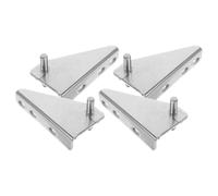 NOLITOY 4 pièces Charnières de Porte Congélateur Inox Accessoires Réfrigérateur Domestique Installation Facile avec Capuchons Compatible Portes Petites et Grandes