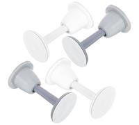 NOLITOY 4 pièces Lot de Butées de Porte Murales Silicone Anti-collision et Silencieuses Protège-murs Robustes et Antidérapants Stop-porte Polyvalent pour Sol Carrelé Béton