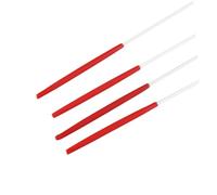 NOLITOY 4 pièces Lot Rubans Gymnastique Rythmique avec Poignée Bois Rubans Brocart pour Danse Entraînement et Spectacles Accessoires Twirling et Exercices Artistiques Couleur Aléatoire