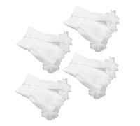 NOLITOY 4 Pièces Manchons de Manchettes Détachables pour Femmes Manchettes Fausse Fleur Chiffon Élégant Décoration Dentelle Française pour Tenues Formelles et Décontractées