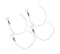 NOLITOY 4 Pièces Miniature Dollhouse Table Lamps LED Switch Vintage Bedside Lights Mini Lighting Model for DIY Micro Landscape Decoration