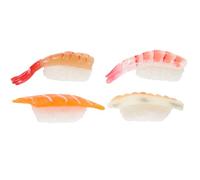 NOLITOY 4 pièces Modèles de Sushi Simulés Résistant Réalistes pour Décoration Maison Accessoire Photo et Vitrine