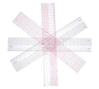 NOLITOY 4 Pièces Règle de Couture Patchwork Flexible en Pvc pour Création de Patrons, Précision et Souplesse, pour Vêtements et Usage à Domicile, Multiple Spécifications