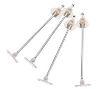 NOLITOY 4 pièces Support de Charnière pour Armoires de Cuisine Amortisseur de Chute Lent Charnière de Couvercle Robuste et Durable Adapté pour Portes de Placard et Couvercles de Boîtes