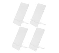 NOLITOY 4 pièces Tableau Mémo Transparent Acrylique Tableau de Bureau Compact et Stable Support Téléphone Intégré Pratique pour Bureau et Maison