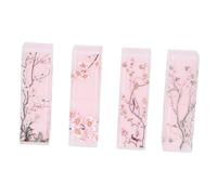 NOLITOY 4 pièces Tube à Lèvres Vide Élégant Conteneur Cosmétique DIY Compact Stockage de Crème à Lèvres et Design Demi-transparent Mat Résistant aux Impacts pour Maquillage