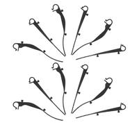 NOLITOY 40 Fixations en Plastique pour Gouttières Crochets Noirs 20 Crochets Droits Résistants au Vent Clips de Protection pour Grille Anti-feuilles Entretien Toiture Facile