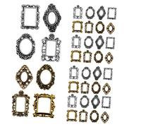 NOLITOY 40 Pièces Cadre À Ongles Mini Cadre Nail Art Cadre Baroque Nail Art Cadre Vintage Nail Art Nail Art Décoration Cadre Nail Art Décor Paysage Cadre