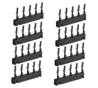 NOLITOY 40 pièces Clips Métal pour Extensions de Cheveux Second Génération Outils de Coiffure Robustes et Sécurisés Pinces pour Fixation Naturelle et Stable des Extensions Noires