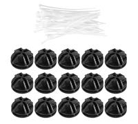 NOLITOY 40 Pièces Connecteurs Plastique pour Cube de Rangement avec Colliers de Serrage Auto-bloquants Résistants Organisateur de Fil Modulaire pour Étagères et Armoires
