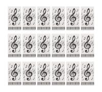 NOLITOY 40 serviettes de cocktail à motifs de notes de musique, serviettes | Fournitures pour professeur de musique pour mariage à thème musical ou fêtes avec groupe de clavier, 8" x 4"