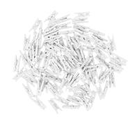 NOLITOY 400 Pièces Lot de Mini Pinces Blanches Clips Décoratifs pour Photos Cartes et Notes Outils pour et Porte Mémos Polyvalents