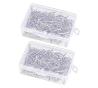 NOLITOY 400pièces Aiguilles Pour Perruques Courbées Jeu Épingles Fixe Pour Coiffure Perruque Aiguilles