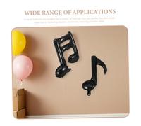 NOLITOY 40pièces Ballons De Fête Forme De Notes De Musique Décorations Pour Anniversaire Fête Maison Plein Air Avec Ballons De Musique Guitare Noirs