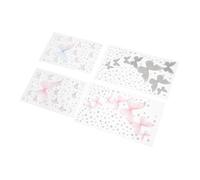 NOLITOY 4feuilles Autocollants De Maquillage Des Yeux Cristal Avec Gemmes Et Perles Pour Festivals Concerts Et Halloween De Stickers Adhésifs Éblouissants Pour Look Scénique Unique