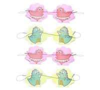NOLITOY 4Pcs Dinosaur Dessin Animé Masque Des Yeux Gonflés Verres De Fête Pour Adultes Verres Les Yeux Googly Lunettes Halloween Classe Lunes Idiots Verrages Drôles Lunettes De Soleil
