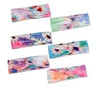 NOLITOY 4pièces Bandeaux Femme Imprimé Bohemian Accessoires De Sport Pour Yoga Course Et Activités Extérieures Styles Aléatoires