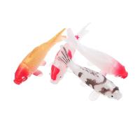 NOLITOY 4pièces Décoration Aquarium Mini-Poissons Sculptés Objets Décoratifs Originaux pour Bureau Figurines De Poissons Compactes Décorations Réalistes pour Aquarium