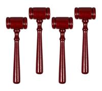 NOLITOY 4pièces Maillet Bois Marteau De Juge pour Vente Aux Enchères Maillet De Tribunal Marteau Jouet Décoratif Lot de Marteaux