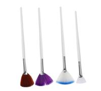 NOLITOY 4pièces Pinceaux Applicateurs De Masque Ventilateur De Brosse De Pour Visage Outils Cosmétiques Optimise Absorption Soins Peau