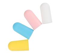 NOLITOY 4pièces Protège-bouteilles Silicone Réutilisables Manchons Pour Cosmétiques Et Soins Peau Accessoires De Voyage Pour Avion Et Croisière Rose Jaune Bleu Blanc
