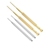 NOLITOY 4pièces Stylo Rétractable Dien Chan Acier Inoxydable Pour Stimulation Points Auriculaires Et Corporels Auto-diagnostic Et Pression Ciblée