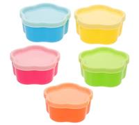 NOLITOY 5 pièces Boîtes de Rangement Plastique Réutilisables pour Assaisonnements et Sauces Lot de Petits Contenants Étanches pour Snacks et Condiments pour Cuisine et Pique