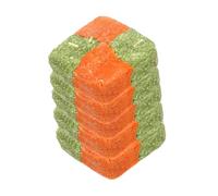 NOLITOY 5 pièces Grass Cakes pour Petits Animaux Snacks Naturels pour Cochons et Chinchillas Riches Fibres et Carottes Aide Digestion