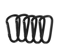 NOLITOY 5 pièces Lot de Mousquetons Métalliques Alliage D Aluminium Clips Porte-clés Robustesse et Flexibilité pour Camping Randonnée et Usage Quotidien Mousquetons Petits et Pratiques