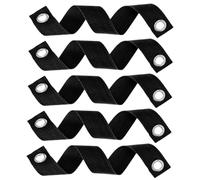 NOLITOY 5 pièces Lot de Sangles Anti-tempête pour Arbres avec Œillets Sangles de Fixation Nylon Larges et Résistantes pour Tuteurage Protection et Stabilisation des Jeunes Plants et