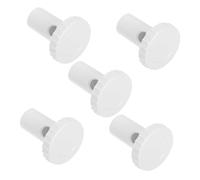 NOLITOY 5 Pièces Plastic Cooler Drain Plug Replacement Leakproof Round Screw Caps For Freezer And Refrigerator Drain Holes