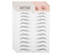 NOLITOY 5 pièces Sourcils Autocollants Naturels Imperméables Effet Réaliste Stickers Sourcils Temporaires Pour Restructuration Facile et Correction Asymétrie Lot