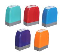 NOLITOY 5 Pièces Tampon Encreur D’évaluation Enseignant, Tampon Auto-encreur D’encouragement pour Devoirs, Plastique, Couleurs, École et Classe, pour Élèves et Garçon et Filles