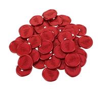 NOLITOY 50 Pièces Autocollants Cire Cachet de Cire Olive Branche Rouge Adhésifs pour Enveloppes Invitations Mariage Scrapbooking Décoration Fête