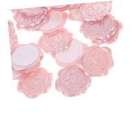 NOLITOY 50 pièces Autocollants Sceau Cire Forme de Cœur Autoadhésifs Étiquettes Cachet Cire pour Enveloppes Invitations et