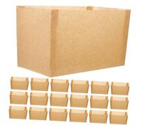 NOLITOY 50 pièces Caissettes Pâtisserie Kraft Résistantes Chaleur pour Cake Cups et Paper Toast Liners Papier Cuisson pour Desserts et Pains Utilisation Maison et Professionnelle