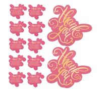 NOLITOY 50 pièces Cartes de Remerciement Mini pour Petites Entreprises Cartes de Merci Carton Épais Gratitude Aux Clients et Vos Relations Format Pratique et Portable Vert