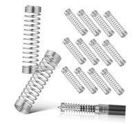 NOLITOY 50 pièces Kit de Petits Ressorts de Compression en Acier Inoxydable pour Recharge de Stylo Bille, Ressorts Résistants pour Réparation, Bureau et Voyage