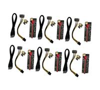NOLITOY 6 Ensembles 6pcs 单接 PCIRiser显卡延长线USB30显卡PCI-E转接线1X转16XVer009SPlus