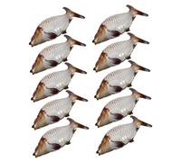 NOLITOY 6 pièces Ballons Mylar Forme Poisson Carpe Aluminium Foil Faciles à Gonfler Réutilisables Décoration Anniversaire Thème Océan Fête Garçon Fille