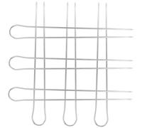 NOLITOY 6 pièces Brochettes Barbecue Acier Inoxydable U Lot de Fourchettes Robustes pour Viande et de Poulet Résistantes et Faciles à Manipuler pour Grillades Uniformes