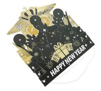 NOLITOY 6 Pièces Chapeaux Papier Couronne de Fête Nouvel an Couleurs Vives Accessoires Photo Décorations Joyeuses Années