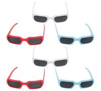 NOLITOY 6 Pièces Doll Sunglasses Set for Dolls Plastic UV Protection Eyewear in Fashionable Beach and Outdoor Accessories for Dress Up