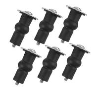 NOLITOY 6 pièces Kit de Vis de Fixation pour Abattant Wc Acier Inoxydable et Caoutchouc Durable et Antirouille Compatible Abattants