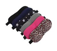 NOLITOY 6 Pièces lunettes 3D black-out aveugle masque de sommeil pour hommes azurant œil patch yeux bandeau yeux blinders eye patch patchs pour les yeux de voyage patchs oculaires en coton